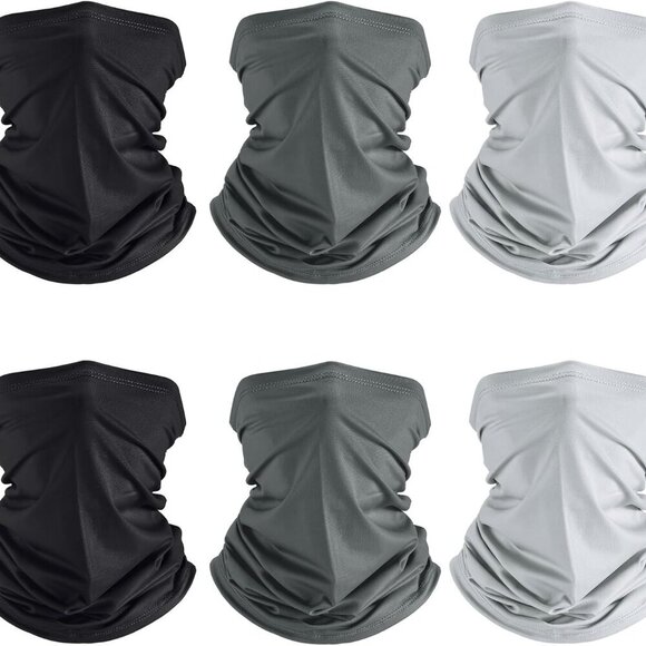 6 Pieces Cooling Neck Gaiter Face Clothing Neck Gaiter Mask Scarf Sunscreen Brea - Picture 1 of 7